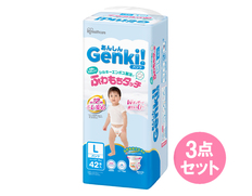 Genki！Lサイズ おむつ パンツ 42枚×3個セットの画像