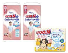 グーンプラス やわらかタッチ パンツBIGサイズとおしりふきのセット（オムツ76枚・おしりふき210枚）の画像