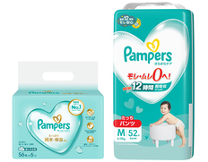 パンパース さらさらケアパンツ Ｍサイズ（たっち）とおしりふきのセット（オムツ52枚・おしりふき336枚）の画像