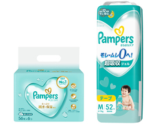 パンパース さらさらケア テープタイプ Mサイズとおしりふきのセット（オムツ52枚・おしりふき336枚）の画像