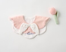 もこもこ天使スタイとおはなのラトルのセット (ピンク)の画像