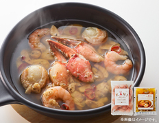 蟹爪たっぷりシーフードアヒージョセットの画像