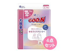 グーン ゆるうんちモレ0へ Sサイズ74枚×4個セット（合計296枚）の画像