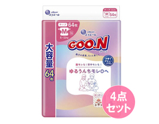 グーン ゆるうんちモレ0へ Mサイズ64枚×4個セット（合計256枚）の画像
