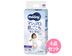 ムーニーマン マシュマロ肌ごこちモレ安心 女の子Ｌサイズ44枚×4個セット（合計176枚）の画像
